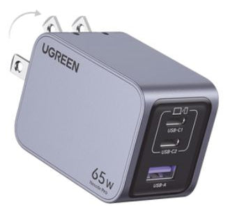 Ugreen Nexode Pro Portátil, Smartphone Azul Corriente alterna Carga rápida Interior