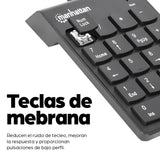 Manhattan Teclado numérico alámbrico Teclado Interruptor de membrana Universal USB 1,29 m
