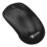 Mouse Inalambrico Recargable Stylos 1,600 Dpi 3 Niveles 4 Botones Conexion USB Nano 2.4Ghz Negro