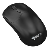 Mouse Inalambrico Recargable Stylos 1,600 Dpi 3 Niveles 4 Botones Conexion USB Nano 2.4Ghz Negro