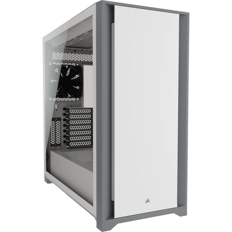 Corsair 5000D Tempered Glass Midi Tower Blanco, Plástico, Acero, Vidrio templado
