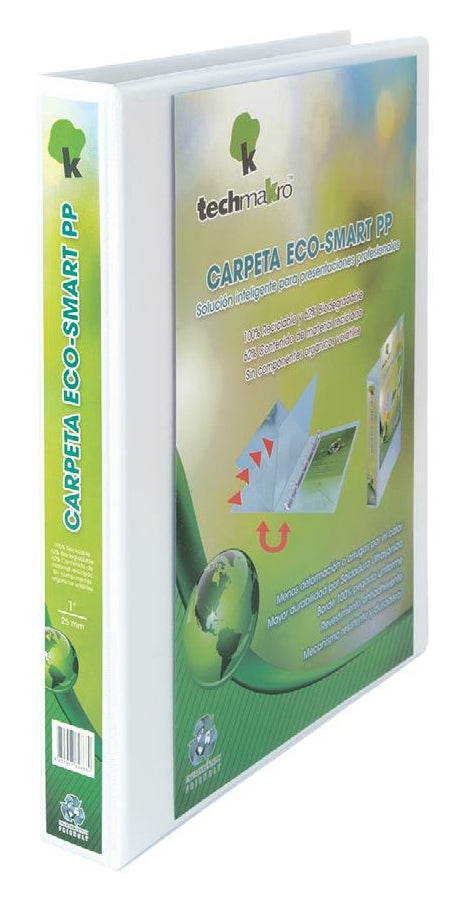 Techmakro ECOSMART1 carpeta de cartón Carta Multicolor, Almacenamiento, Cloruro de polivinilo (PVC), 250 hojas