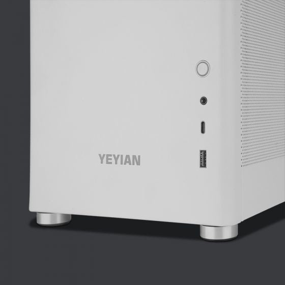 Yeyian Hussar Plus Midi Tower Blanco, ATX, Micro ATX, Mini-ITX, YCM-ASHUS-01WH