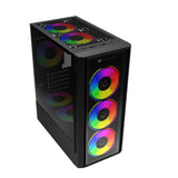 Balam Rush Dragonfly II Crystal GM745s Midi Tower Negro, Micro ATX, Mini-ITX, Metal
