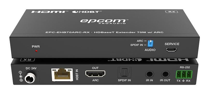 Epcom EPC-EHB150U2 Transmisor y receptor de señales AV Negro