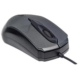 Mouse Man Optico "Edge" Usb Gris/Negro Cableado