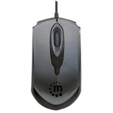 Mouse Man Optico "Edge" Usb Gris/Negro Cableado