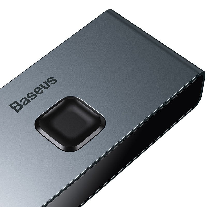 Baseus CAHUB-BC0G divisor de vídeo HDMI 3x HDMI, 3840 x 2160 Pixeles, Negro, Gris