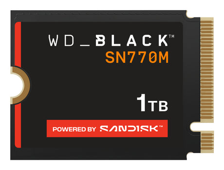 WD SSD Interno Black SN770M 1TB M.2 2230 NVMe PCIe Gen4, Lect. 5150MB/s, Escr. 4900MB/s, TBW 600