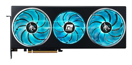 Tarjeta de Video AMD PowerColor Hellhound Radeon RX7800XT 16GB OC Triple Fan RGB GDDR6 PCIe 4.0 256-bit 1xHDMI 3xDP