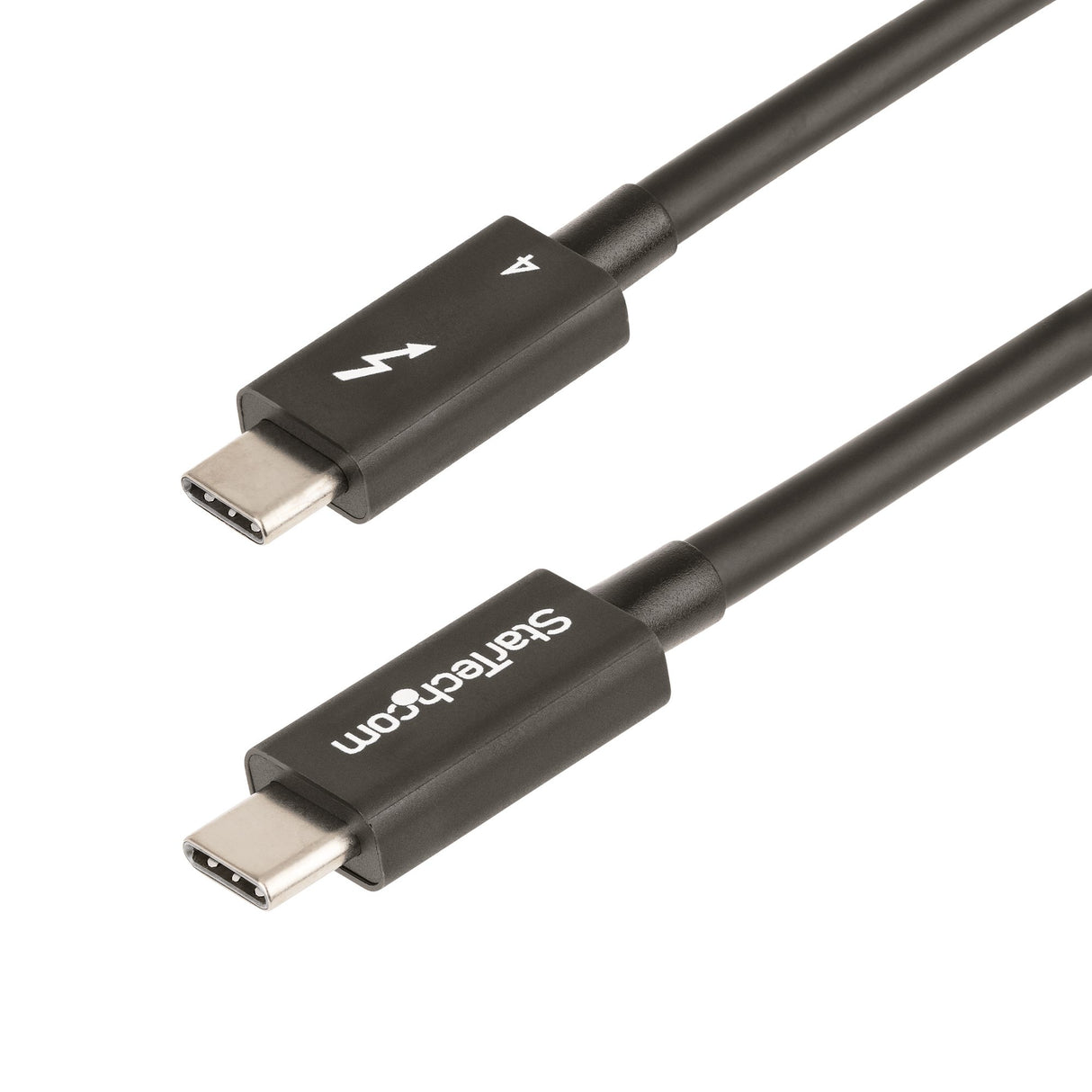 StarTech.com Cable de 0,5m Thunderbolt 4 - 40Gbps - PD 100W - Vídeo 4K/8K - Cable Thunderbolt 4 con Certificación Intel - Compatible con USB4/Thunderbolt 3/USB 3.2/USB Tipo C/DisplayPort Cable Masculino Masculino 0,5 m 40 Gbit/s
