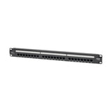 Tripp Lite N252-P24 Panel de Conexiones Cat6 de 24 Puertos – Cumple con PoE+, 110 / Krone, 568A/B, RJ45 Ethernet, Instal