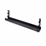 StarTech.com Bandeja Gestionador de Cables Negro - Soporte de Regleta - para Debajo del Escritorio - Ajustable en Longit