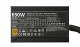 Cooler Master MasterWatt 650 unidad de fuente de alimentación 650 W 24-pin ATX ATX Negro