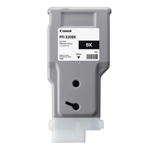 Canon PFI-320BK cartucho de tinta 1 pieza(s) Original Negro, Tinta a base de pigmentos, 300 ml
