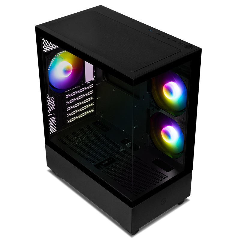 Getttech Fish Tank GCM-550AC-02 Mini Tower Negro 550 W, Micro ATX, Mini-ITX, SPCC