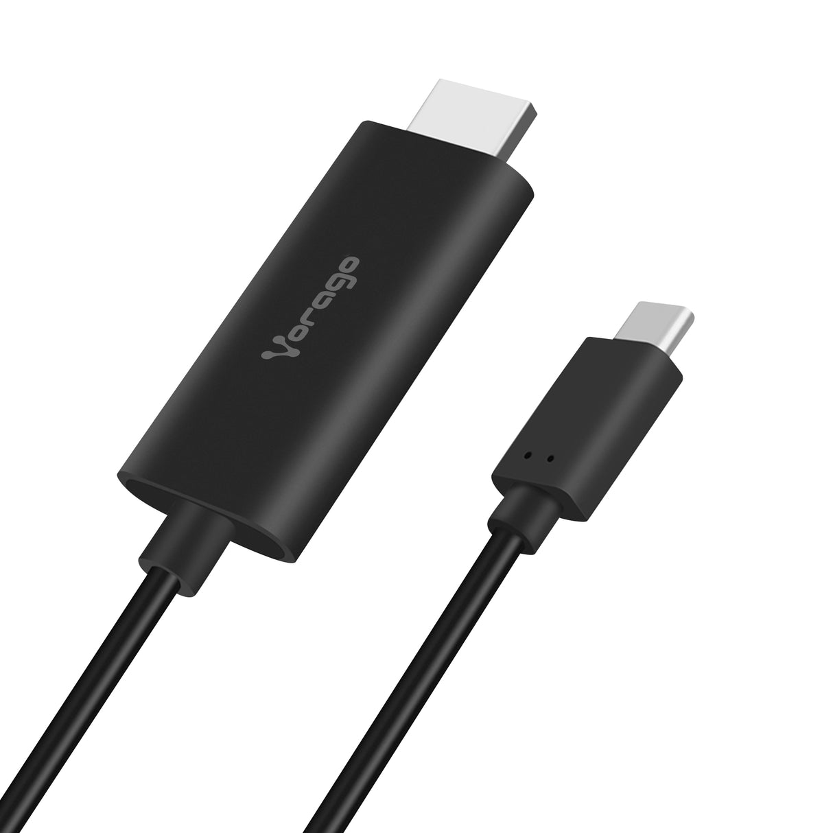 Vorago CAB-304 adaptador de cable de vídeo 1.8 m USB Tipo C HDMI Negro, Macho, Macho, Derecho