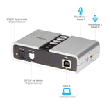 StarTech.com Tarjeta de Sonido 7,1 USB Externa Adaptador Conversor puerto SPDIF Audio Digital Óptico Tarjetas de audio N