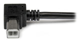 StarTech.com Cable Adaptador USB de 1m para Impresora Acodado - 1x USB A Macho - 1x USB B Macho en Ángulo Derecho