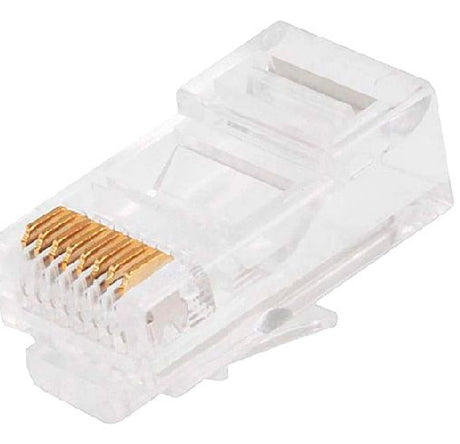 Ghia GCN-004 conector RJ45 Transparente, Macho, Derecho, 100 pieza(s) | Conectores