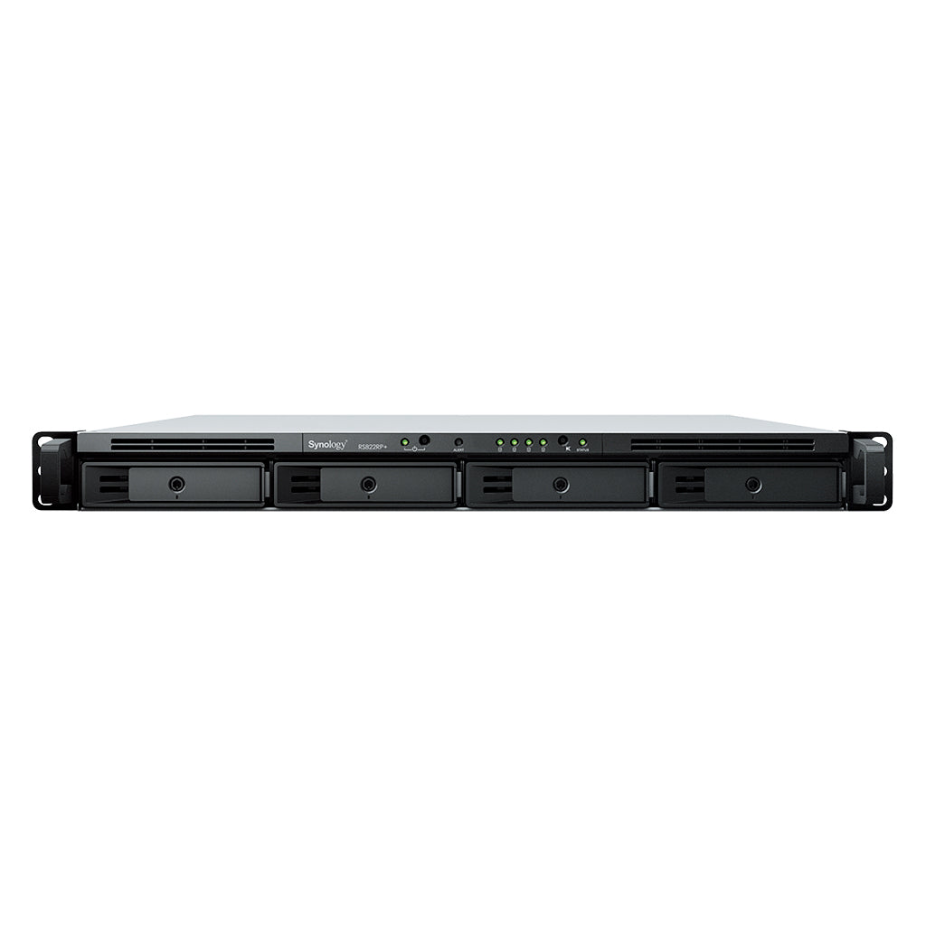 Synology RackStation RS822RP+ servidor NAS o de almacenamiento Bastidor (1U) Ryzen Embedded V1500B 2 GB DDR4 0 TB DiskSt
