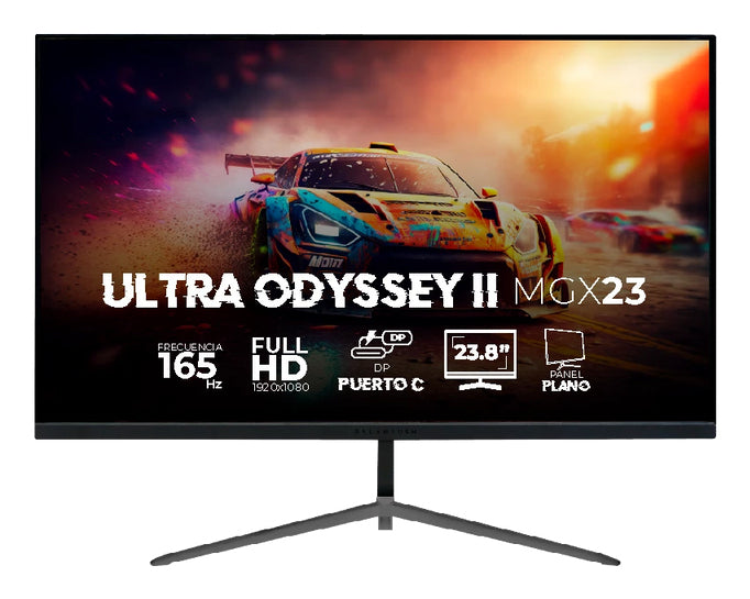 Monitor Gamer BALAM RUSH Plano 23.8" Ultra Odyssey II MGX23 VA 165Hz+ 1ms + Full HD 1080p/HDMI + DP + TYPE-C 15W + 3.5mm