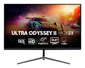 Monitor Gamer BALAM RUSH Plano 23.8" Ultra Odyssey II MGX23 VA 165Hz+ 1ms + Full HD 1080p/HDMI + DP + TYPE-C 15W + 3.5mm