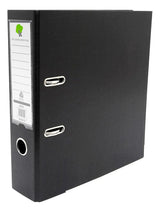 Techmakro KITCARP25NG carpeta Cartón, Cloruro de polivinilo (PVC) Negro Carta, Folder de archivo convencional, Mate, 650