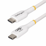 StarTech.com Cable de Carga para Portátil USB-C de 3m - Cable USB Tipo C USB 2.0 para Portátil - Blanco - Cable con Cert