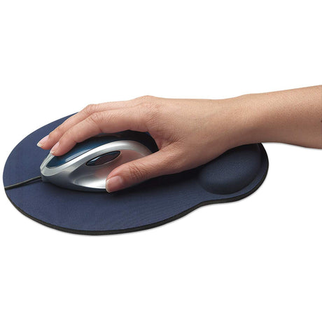 Mousepad Man Tapete Ergonomico Tipo Gel Azul FullOffice.com