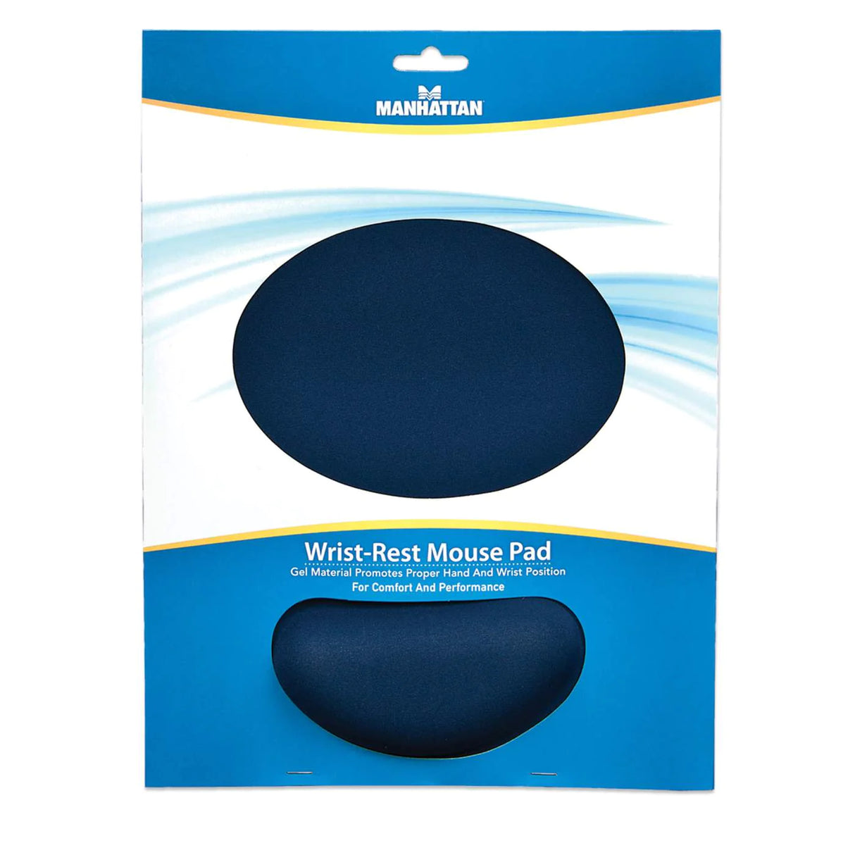 Mousepad Man Tapete Ergonomico Tipo Gel Azul FullOffice.com