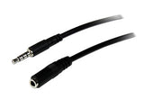 StarTech.com Cable de 2m de Extensión Alargador de Auriculares Headset Mini-Jack 3,5mm 4 pines Macho a Hembra Cable 2 m 3,5mm Macho 3,5mm