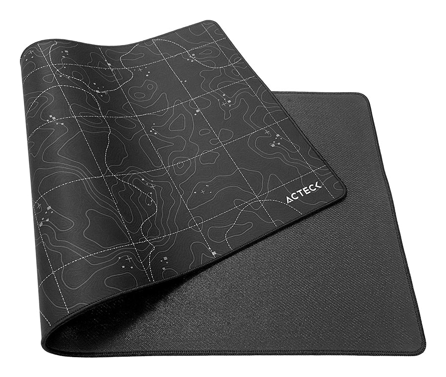 Acteck MT494T protector de escritorio Tela, Caucho Negro, 800 mm, 350 mm