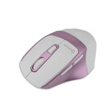 Getttech GGM-STDBW-01-PK ratón Oficina Diestro RF inalámbrico + bluetooth 7200 DPI, Rosa, Blanco