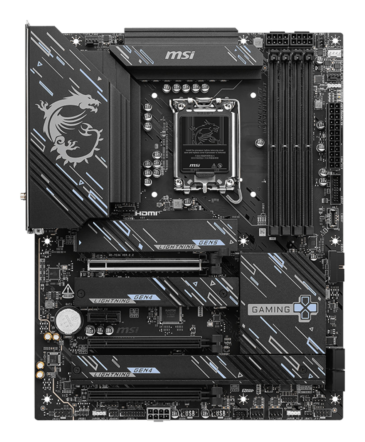 MSI Z890 GAMING PLUS WIFI placas base Intel LGA 1851 (Socket V1) Intel Core Ultra (Series 2) LGA 1851