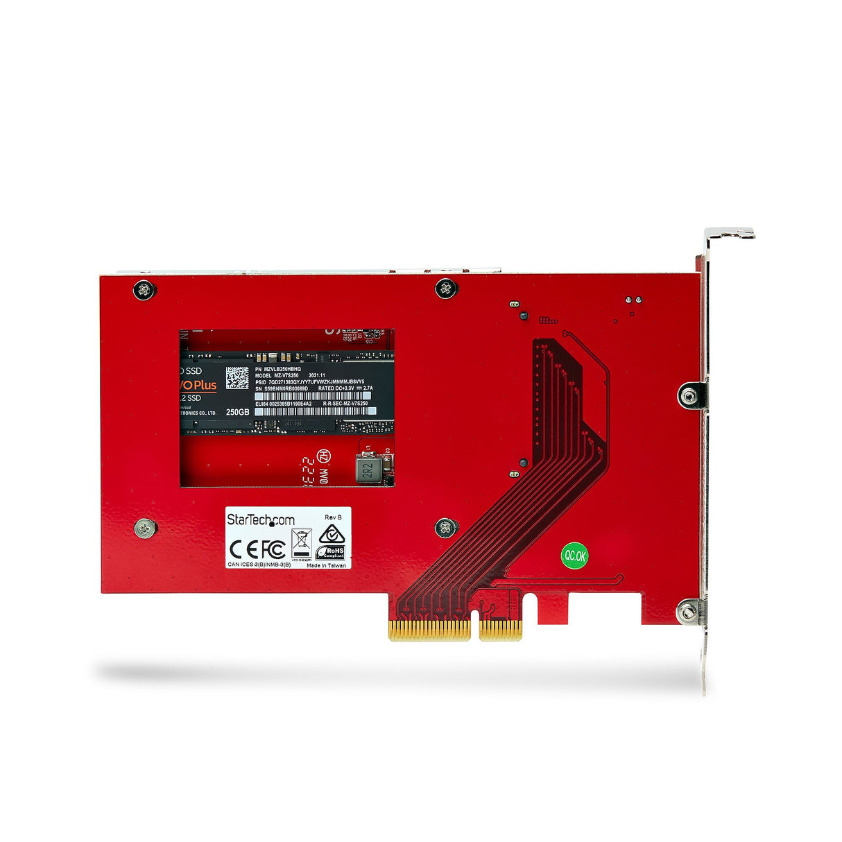 StarTech.com Adaptador M.2 a U.3 para SSDs M.2 NVMe - Conversor Adaptador de Host de Unidad M.2 PCIe a U.3 de 2,5 (SFF-T