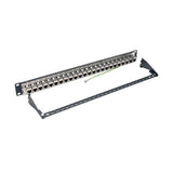 Tripp Lite N254-024-SH-6A Panel de Conexiones de Alimentación Cat6a, Ethernet RJ45, Blindado STP de 