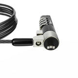 Klip Xtreme Bolt WC II cable antirrobo Negro, Plata 2 m, Brecha, Código, Acero galvanizado