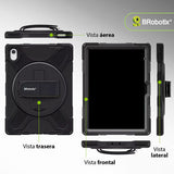 BRobotix Funda Uso Rudo para iPad A16 11", Negro