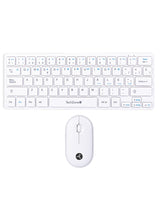 TechZone TZACCBI04 teclado Ratón incluido Hogar RF inalámbrico QWERTY Blanco, Mini