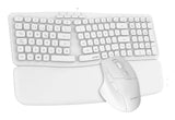 Acteck Creator Ultra Confort MK650 teclado Ratón incluido Hogar / Oficina RF inalámbrico QWERTY Español Blanco