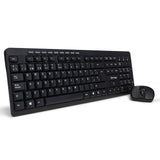 KIT TECLADO Y MOUSE VORAGO KM-304 INALAMBRICO MULTIMEDIA NEGRO