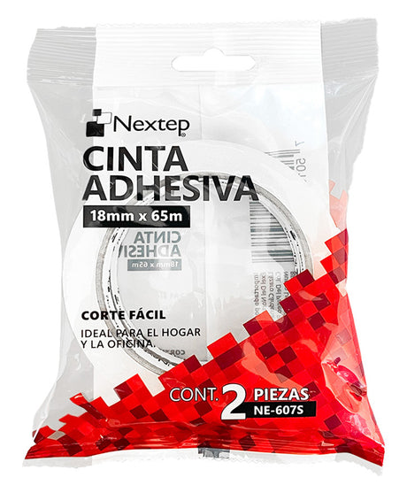Nextep Soluciones Cinta Adhesiva NE-607S, 25mm x 50m, Alta Resistencia