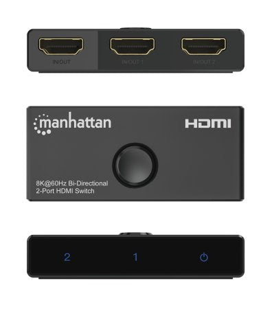 Manhattan 207997 Conmutadores de vídeo HDMI 3 Acrilonitrilo butadieno estireno (ABS)