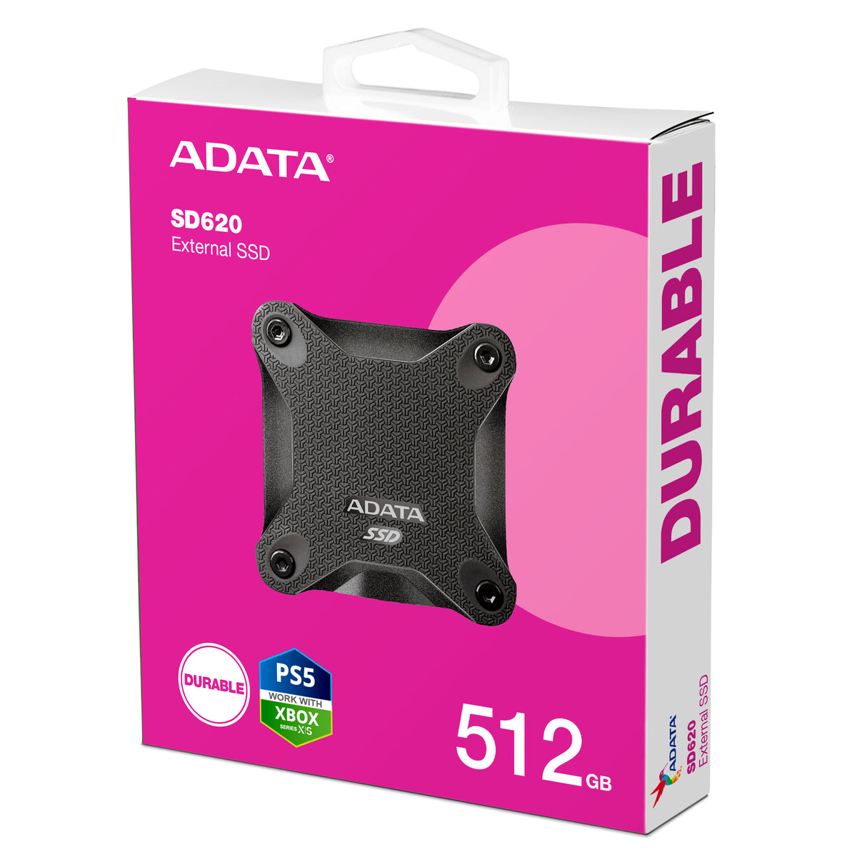 ESTADO SOLIDO EXTERNO ADATA SD620-512GCBK COLOR NEGRO USB 3.2 GEN 2 520/460 MBS(LECTURA/ESCRITURA)
