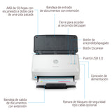HP ScanJet Pro 2000 s2 Escáner 600 x 600 DPI Si Si 256