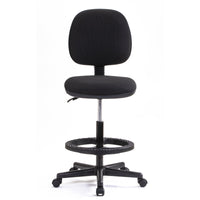 Ergo ERGO-SI-2369 silla para oficina o computadora asiento acolchado respaldo acolchado, Negro, Negro, Tela