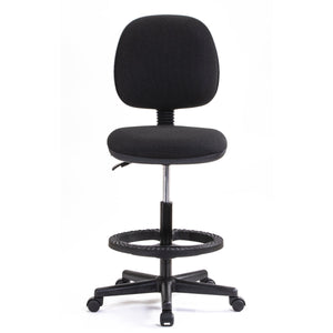 Ergo ERGO-SI-2369 silla para oficina o computadora asiento acolchado respaldo acolchado, Negro, Negro, Tela