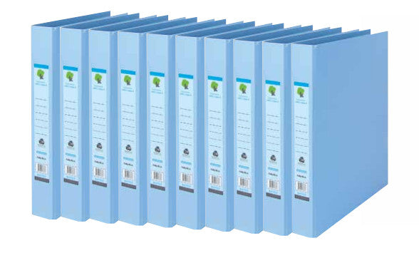 Techmakro KITCARP10-1AZ carpeta Caja de cartón, Cloruro de polivinilo (PVC) Azul Carta, Folder de archivo convencional, 