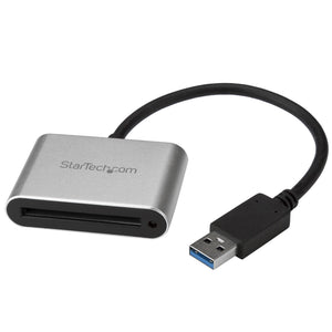 StarTech.com Lector/Grabador USB 3.0 de Tarjetas de Memoria Flash CFast 2.0 lector de tarjetas CFast, CFast 2.0 5000 Mbit/s Negro, Plata Aluminio